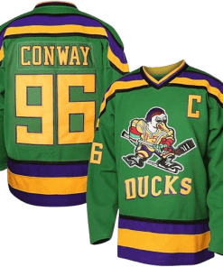 The Mighty Ducks Movie Green Jersey