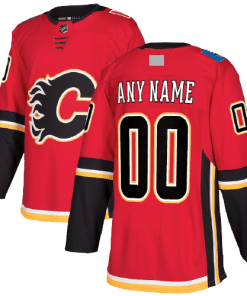 NHL Calgary Flames Home Red Team Jersey