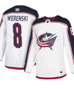 NHL Columbus Blue Jackets Away White Team Jersey
