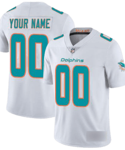 Nike Miami Dolphins Away White Team Stitched Jersey