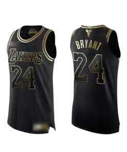 NBA Los Angeles Lakers Kobe Bryant Gold and Black Player Jersey