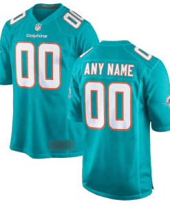 Nike Miami Dolphins Home Aqua Team Stitched Jersey