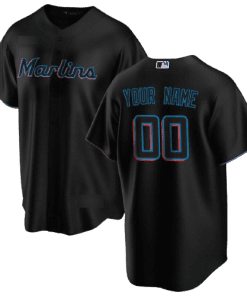 MLB Miami Marlins Black Alternate Team Jersey