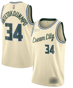 NBA Milwaukee Bucks Cream City Edition Jersey