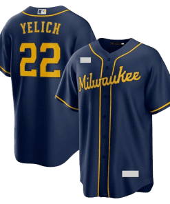 MLB Milwaukee Brewers Navy Alternate Team Jersey