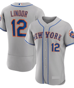 MLB New York Mets Gray Road Team Jersey