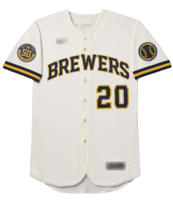 MLB Milwaukee Brewers Cream Home Team Jersey
