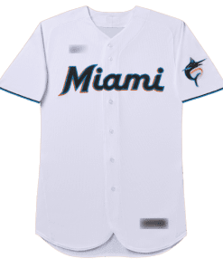 MLB Miami Marlins White Home Jersey