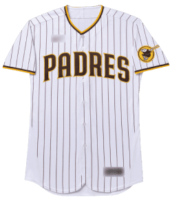 MLB San Diego Padres White and Brown Pinstripe Jersey
