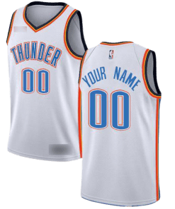 NBA Oklahoma City Thunder White Team Jersey