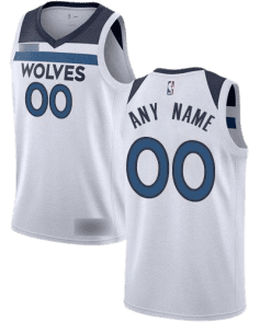 NBA Minnesota Timberwolves White Team Jersey