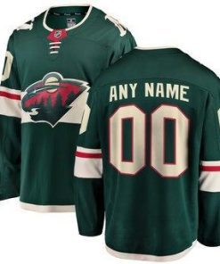NHL Minnesota Wild Home Green Team Jersey