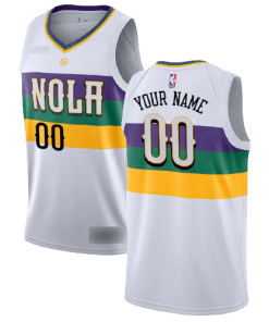 NBA New Orleans Pelicans White Team Jersey