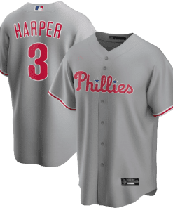 MLB Philadelphia Phillies Gray Road Team Jersey