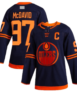 NHL Edmonton Oilers Navy Alternate Team Jersey