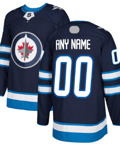 Winnipeg Jets Home Navy Team Jersey