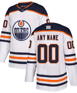 NHL Edmonton Oilers Away White Team Jersey