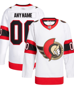 NHL Ottawa Senators Away White Team Jersey