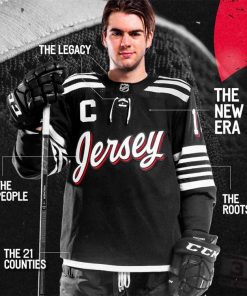 NHL New Jersey Devils Black Third Team Jersey