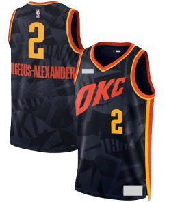 NBA Oklahoma City Thunder Navy City Edition Team Jersey