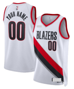 NBA Portland Trail Blazers White Team Jersey