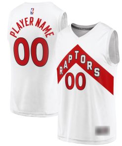 NBA Toronto Raptors White North Jersey with Red Chevron