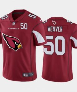 Arizona Arizona Cardinals #50 Evan Weaver Red Men's Nike Big Team Logo Player Vapor Limited NFL Jersey Men's