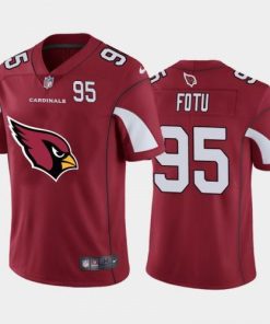 Arizona Arizona Cardinals #95 Leki Fotu Red Men's Nike Big Team Logo Player Vapor Limited NFL Jersey Men's