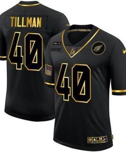 Arizona Cardinals #40 Pat Tillman Men's Nike 2020 Salute To Service Golden Limited NFL Jersey Black
