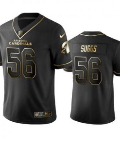 Arizona Cardinals #56 Terrell Suggs Men's Stitched NFL Vapor Untouchable Limited Black Golden Jersey Men's