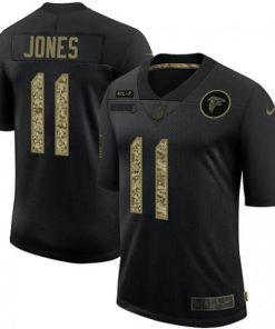 Atlanta Atlanta Falcons #11 Julio Jones Men's Nike 2020 Salute To Service Camo Limited NFL Jersey Black Men's