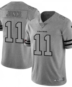Atlanta Atlanta Falcons #11 Julio Jones Men's Nike Gray Gridiron II Vapor Untouchable Limited NFL Jersey Men's