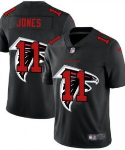 Atlanta Atlanta Falcons #11 Julio Jones Men's Nike Team Logo Dual Overlap Limited NFL Jersey Black Men's