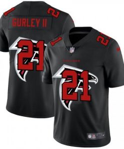 Atlanta Atlanta Falcons #21 Todd Gurley II Men's Nike Team Logo Dual Overlap Limited NFL Jersey Black Men's