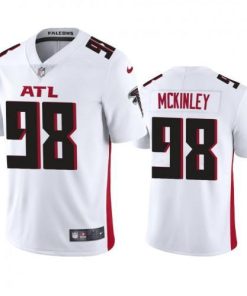 Atlanta Atlanta Falcons #98 Takkarist Mckinley Men's Nike White 2020 Vapor Untouchable Limited NFL Jersey Men's