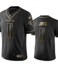 Atlanta Falcons #11 Julio Jones Men's Stitched NFL Vapor Untouchable Limited Black Golden Jersey Men's