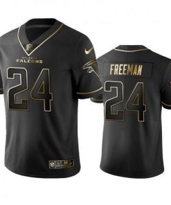 Atlanta Falcons #24 Devonta Freeman Men's Stitched NFL Vapor Untouchable Limited Black Golden Jersey Men's