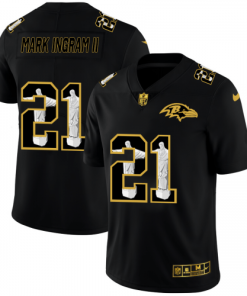 Baltimore Baltimore Ravens #21 Mark Ingram II Men's Nike Carbon Black Vapor Cristo Redentor Limited NFL Jersey Men's