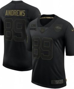 Baltimore Baltimore Ravens #89 Mark Andrews Nike 2020 Salute To Service Limited Jersey Black Men's