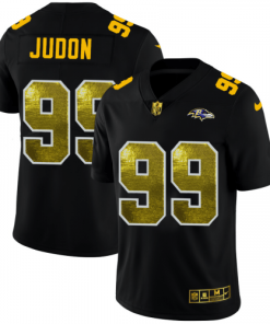 Baltimore Baltimore Ravens #99 Matthew Judon Men's Black Nike Golden Sequin Vapor Limited NFL Jersey Men's