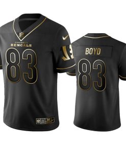 Bengals #83 Tyler Boyd Men's Stitched NFL Vapor Untouchable Limited Black Golden Jersey