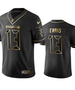 Buccaneers #13 Mike Evans Men's Stitched NFL Vapor Untouchable Limited Black Golden Jersey