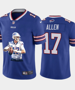 Buffalo Bills #17 Josh Allen Men's Nike Player Signature Moves Vapor Limited NFL Jersey Royal Blue