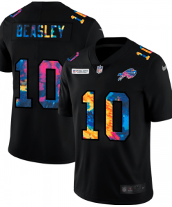 Buffalo Buffalo Bills #10 Cole Beasley Men's Nike Multi-Color Black 2020 NFL Crucial Catch Vapor Untouchable Limited Jersey Men's