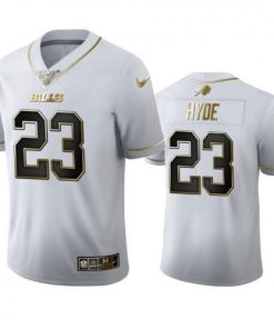 Buffalo Buffalo Bills #23 Micah Hyde Men's Nike White Golden Edition Vapor Limited NFL 100 Jersey Men's