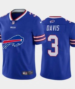Buffalo Buffalo Bills #3 Gabriel Davis Royal Blue Men's Nike Big Team Logo Vapor Limited NFL Jersey Men's