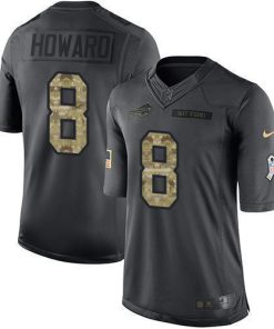 Buffalo Buffalo Bills #8 O. J. Howard Black Men's Stitched NFL Limited 2016 Salute to Service Jersey Men's