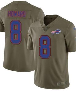 Buffalo Buffalo Bills #8 O. J. Howard Olive Men's Stitched NFL Limited 2017 Salute To Service Jersey Men's