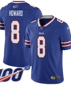 Buffalo Buffalo Bills #8 O. J. Howard Royal Blue Team Color Men's Stitched NFL 100th Season Vapor Limited Jersey Men's