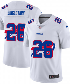 Buffalo Buffalo Bills?#26 Devin Singletary White Men's Nike Team Logo Dual Overlap Limited NFL Jersey Men's